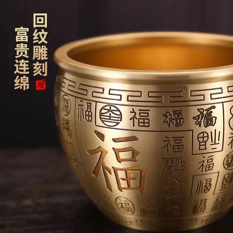 黄铜米缸